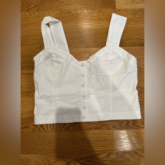 Abercrombie & Fitch Tops - Abercrombie & Fitch White Button-Front Tank Top